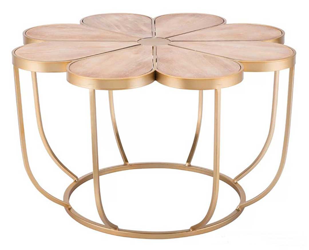 Thiết kế bàn trà hoa độc đáo