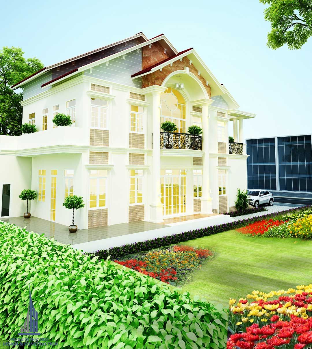 Dự án thi công mẫu lan can sắt ban công tại công trình đối tác Phan Kiến Phát năm 2020 9 Mau Lan Can Sat Cat Cnc Nghe Thuat Biet Thu Dep 4