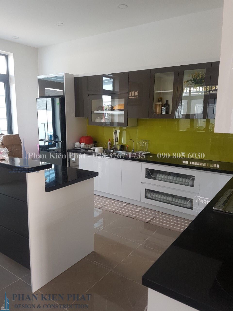 Thi công nội thất biệt thự vườn 2 tầng hiện đại tại Long An 13 Hoan Thanh Nha Bep Biet Thu Vuon 2