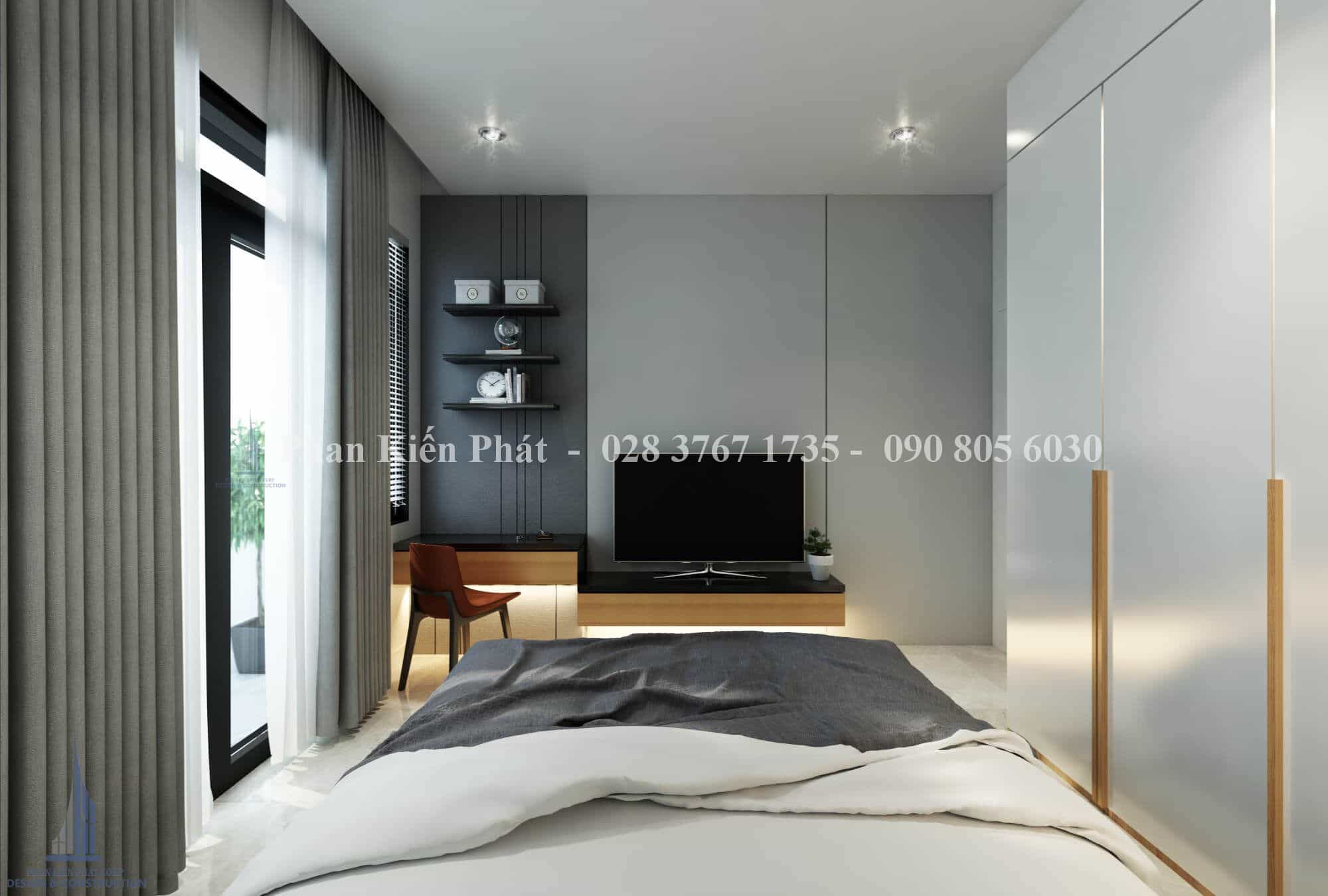 Chia sẻ kinh nghiệm thi công nội thất theo yêu cầu như nhà phố, biệt thư, căn hộ theo yêu cầu của chủ đầu tư 18 Thiet Ke Noi That Phong Ngu Con Trai Anh Hung Binh Tan 3 Tkxdnd